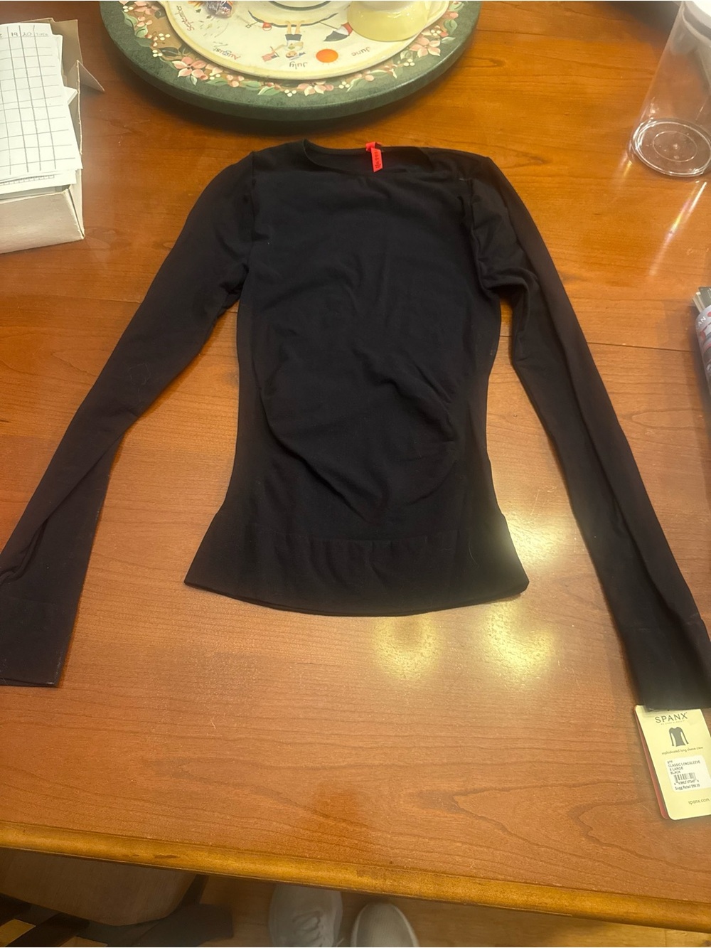 Black Long Sleeve Women's Shaping Top - SPANX
